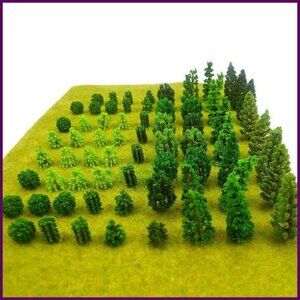 70 Mini Model Trees for Train Scenery Diorama Landscape Decorations
